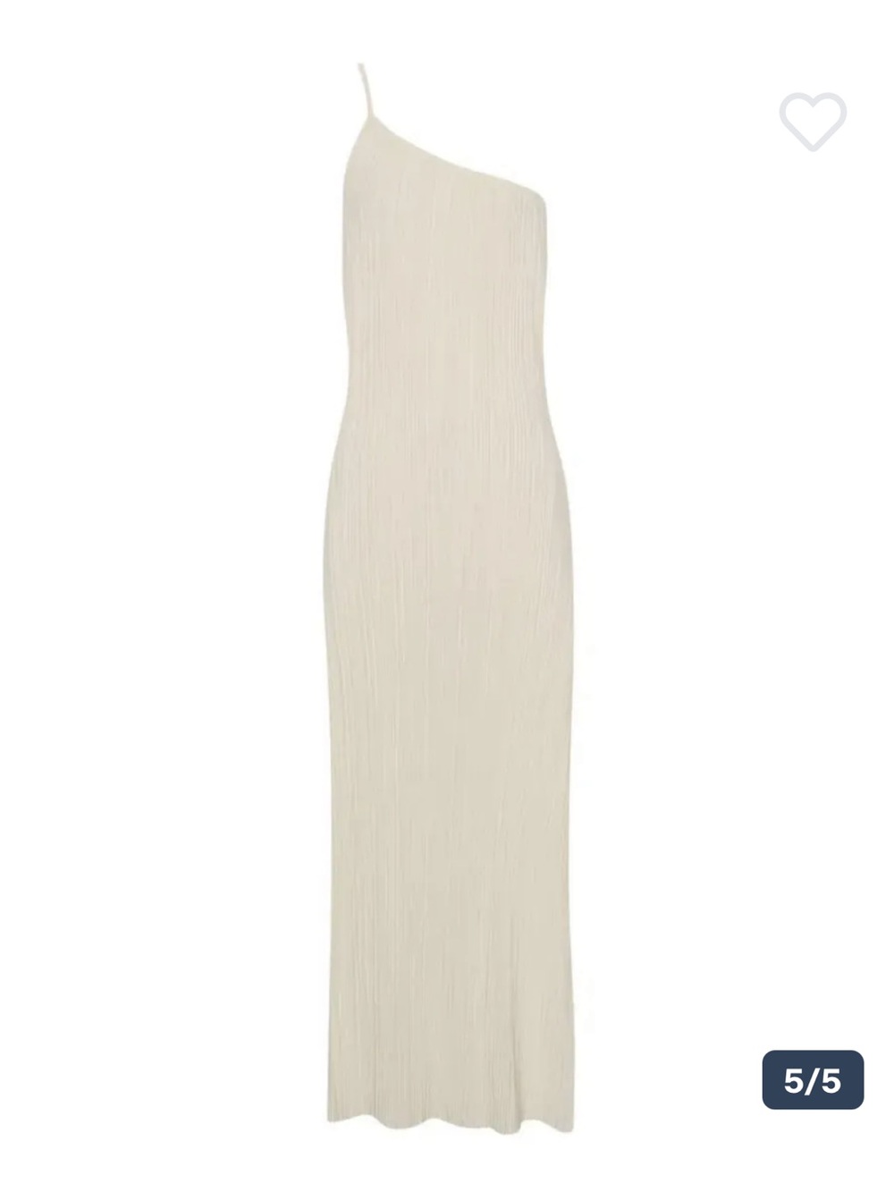 Meshki One-Shoulder Crinkle Maxi Dress in Wheat